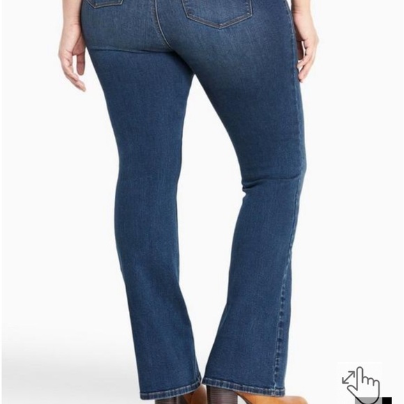 Torrid Luxe Slim Boot Jeans Medium Wash 28 Tall 28T C2 - Picture 2 of 7